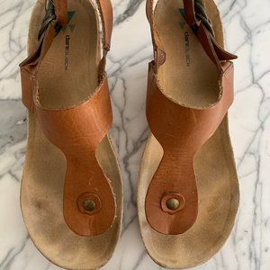 Daniblack cork wedge sandals